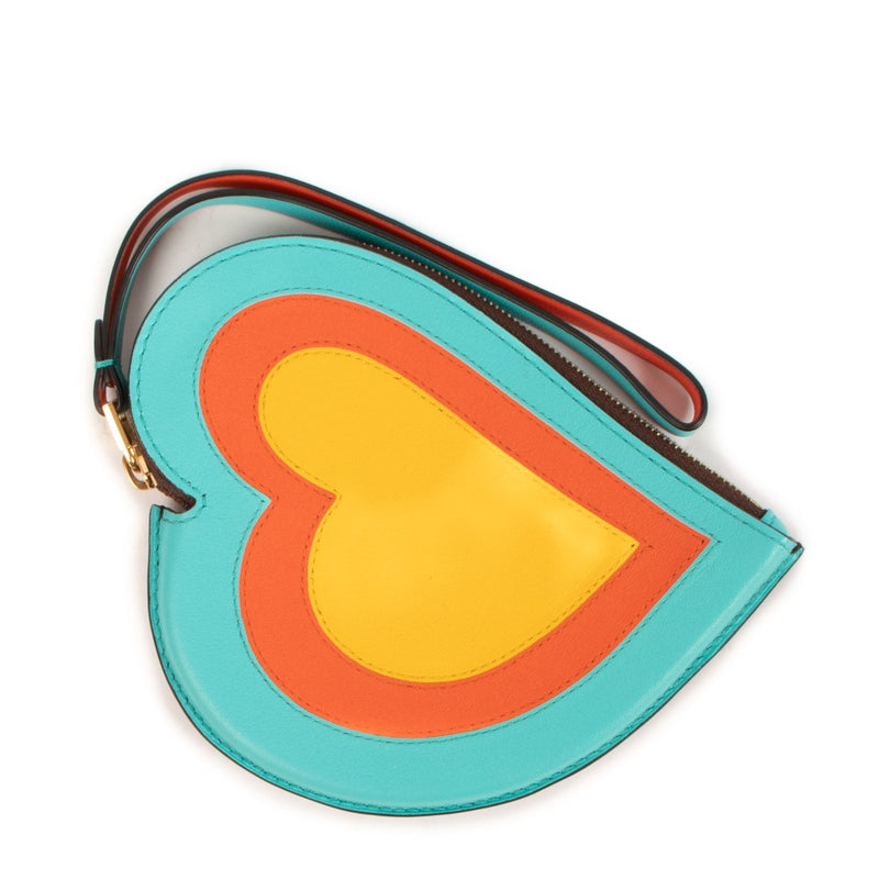 Delvaux Multicolor Coeur Calf Supple Wallet
