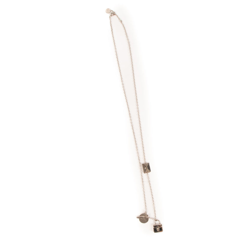 Delvaux Silver Charm Necklace
