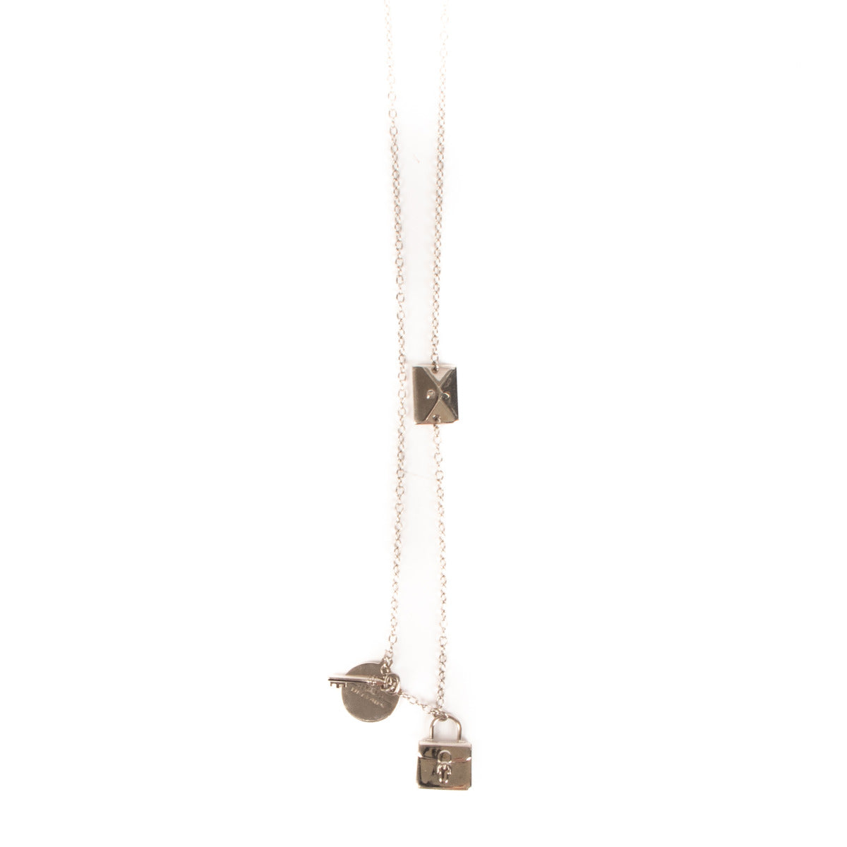 Delvaux Silver Charm Necklace