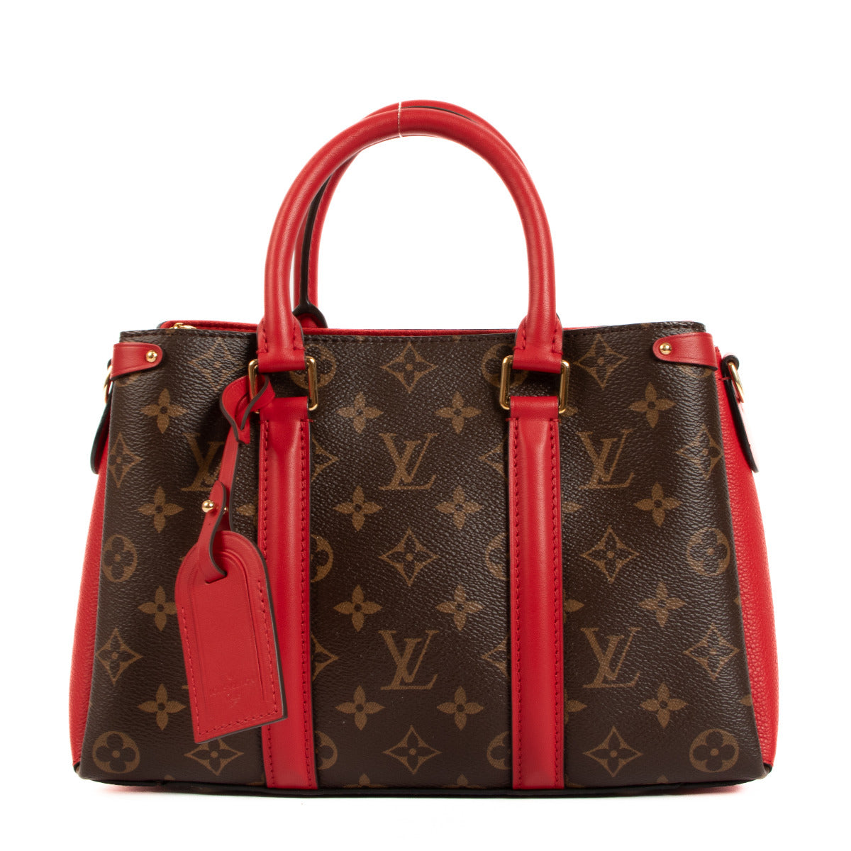 Louis Vuitton Soufflot BB Monogram Red Cerise Top Handle