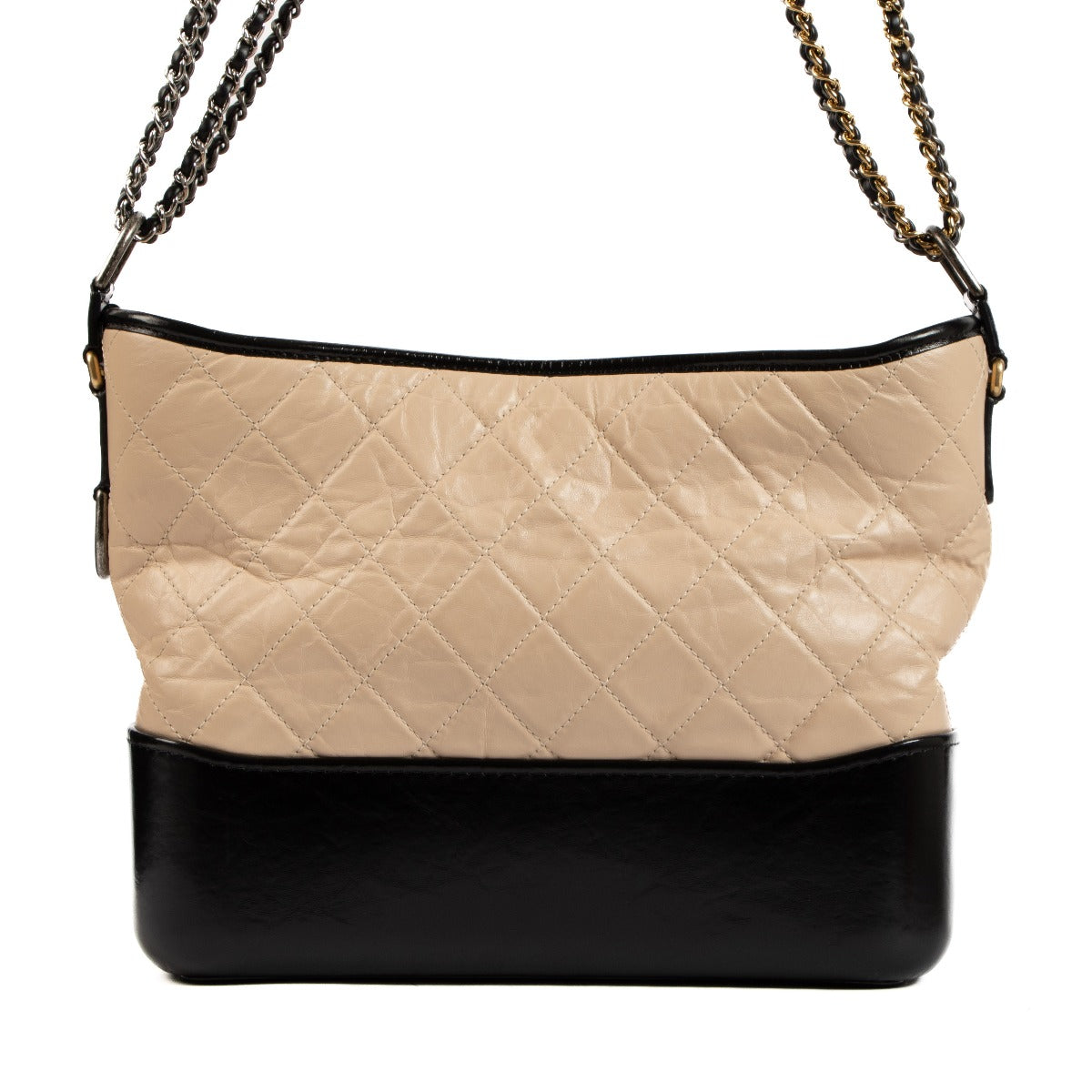 Chanel Beige Aged Calfskin Large Gabrielle Hobo Bag