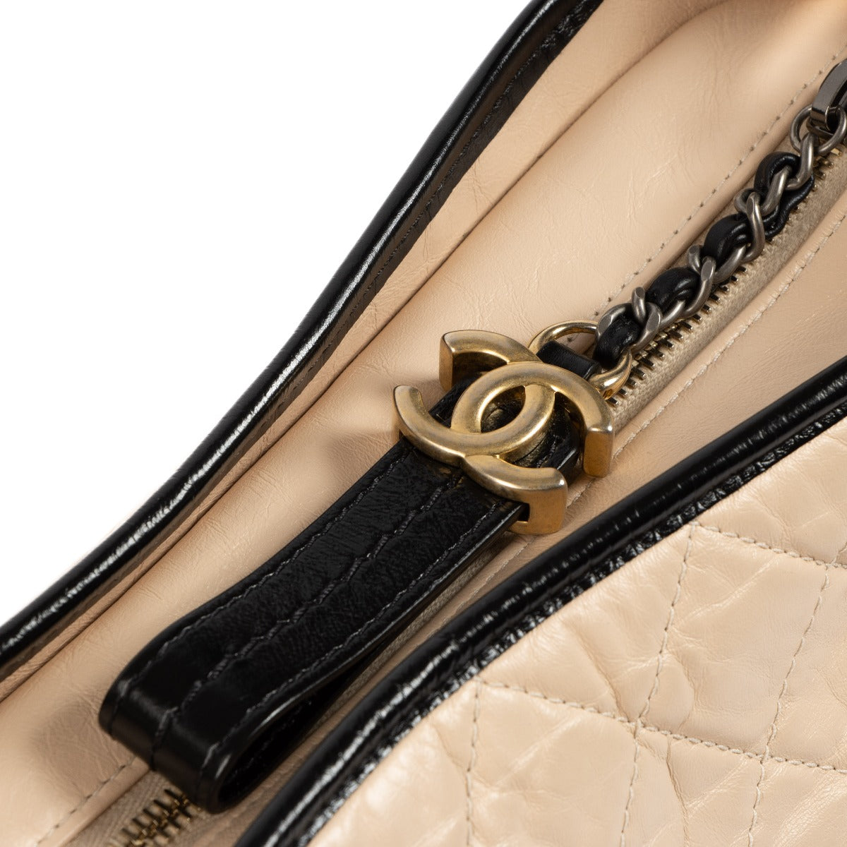 Shop 100% authentic second-hand Chanel Beige Aged Calfskin Large Gabrielle Hobo Bag on www.labellov.com
