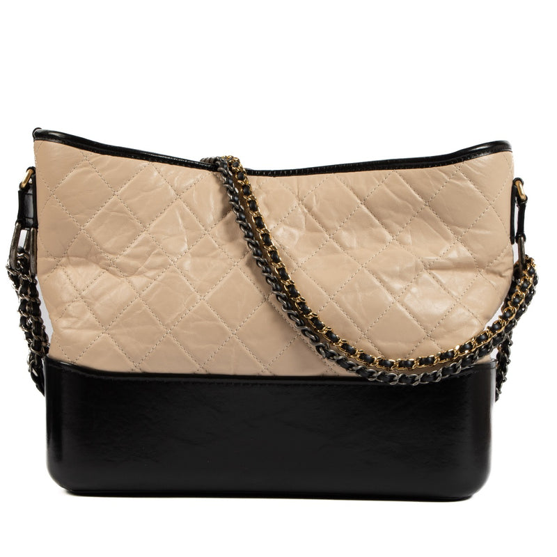 Shop 100% authentic second-hand Chanel Beige Aged Calfskin Large Gabrielle Hobo Bag on www.labellov.com