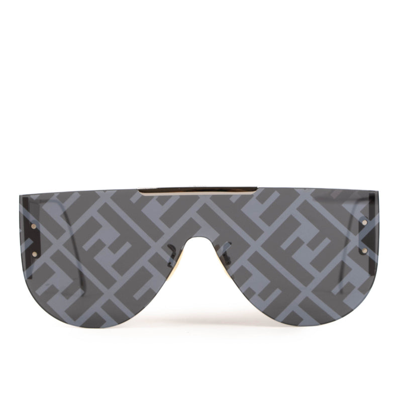 Fendi FF Black Shield Sunglasses