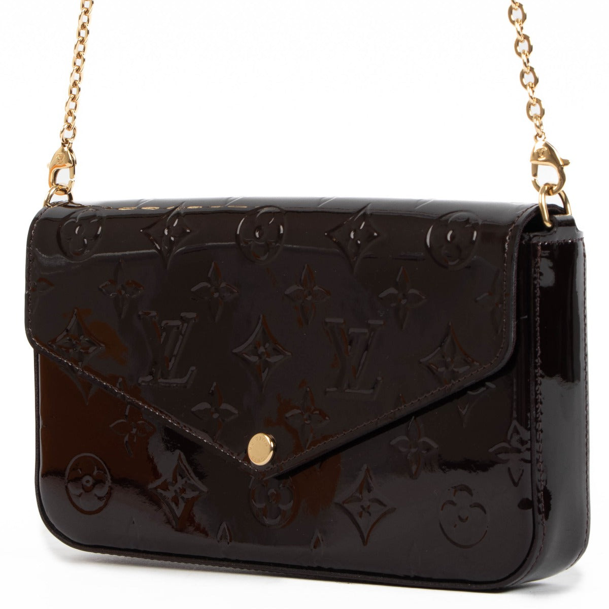 Louis Vuitton Pochette Félicie Monogram Vernis Amarante