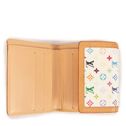 Louis Vuitton White Monogram Multicolore Tri-fold Wallet