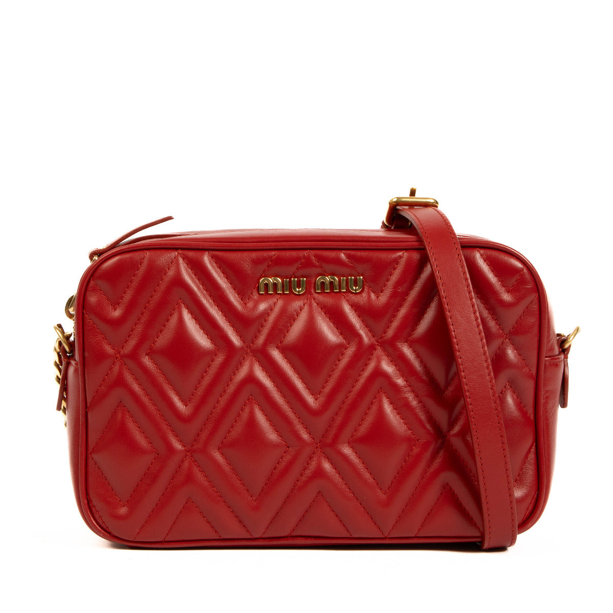 Miu Miu Red Crossbody Camera Bag