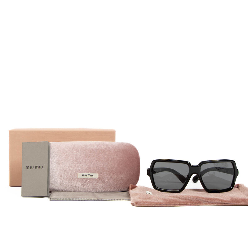 Miu Miu Zwarte Zonnebril