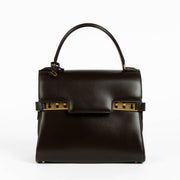 Authentic pre-loved Delvaux Chocolate Brown Vintage Tempête PM on Labellov.com