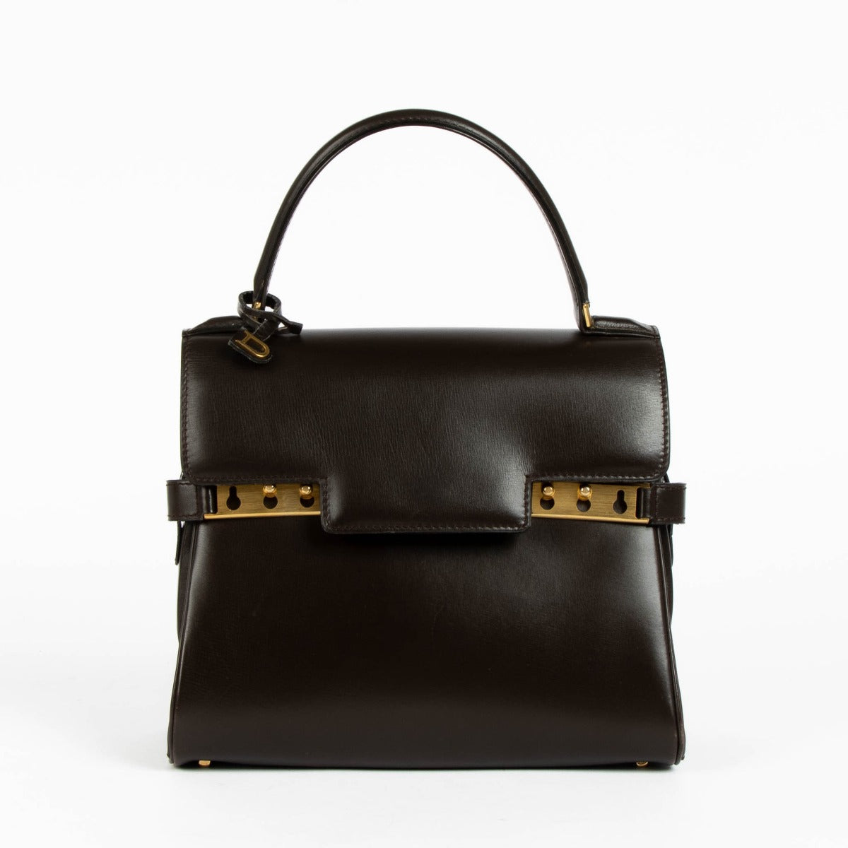 Authentic pre-loved Delvaux Chocolate Brown Vintage Tempête PM on Labellov.com