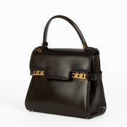 Authentic pre-loved Delvaux Chocolate Brown Vintage Tempête PM on Labellov.com