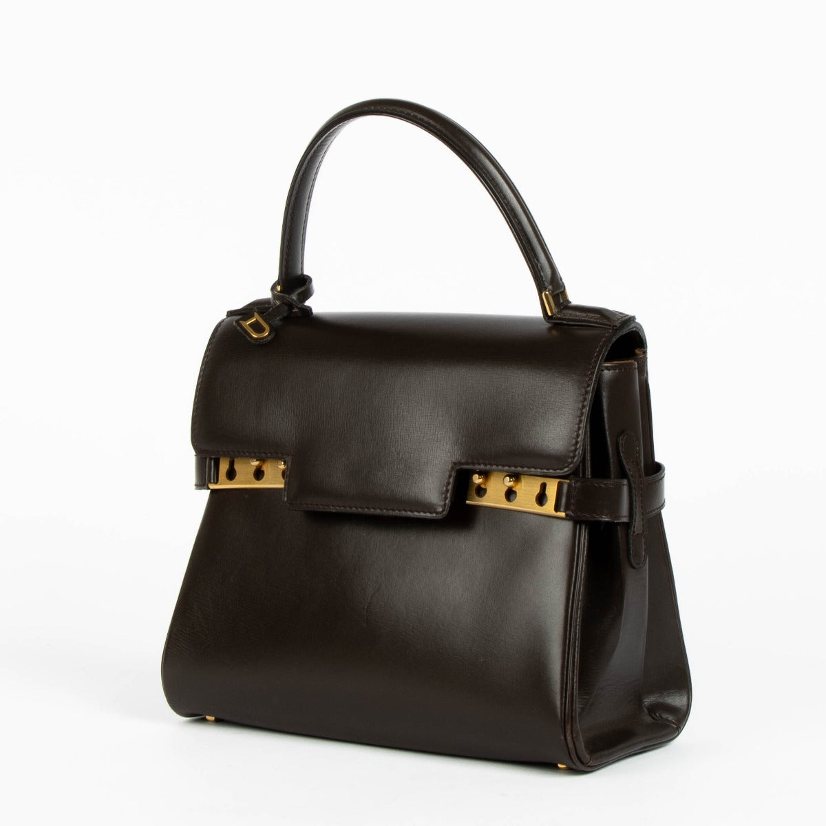 Authentic pre-loved Delvaux Chocolate Brown Vintage Tempête PM on Labellov.com