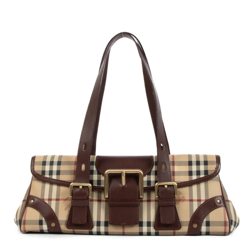 Burberry Haymarket Check Baguette Bag