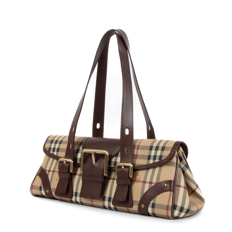 Burberry Haymarket Check Baguette Bag