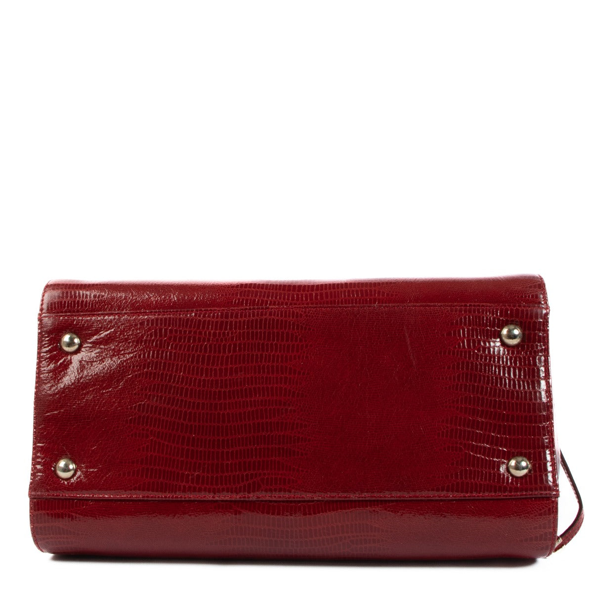 Jimmy Choo Rosalie Rode Handtas met Krokodillenprint