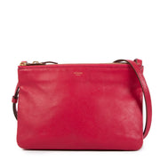Celine Raspberry Lambskin Trio Bag