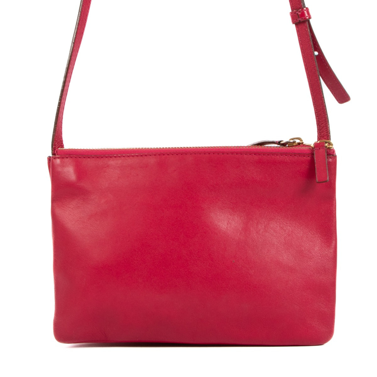 Buy an authentic Celine Raspberry Leather Trio Bag on LabelLov.com