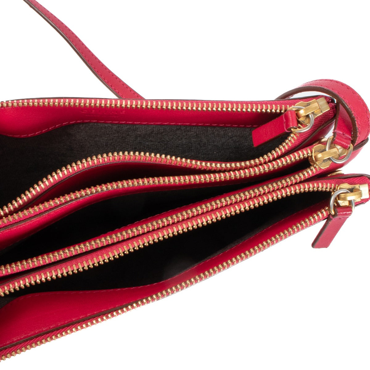 Celine Raspberry Lambskin Large Trio Bag
