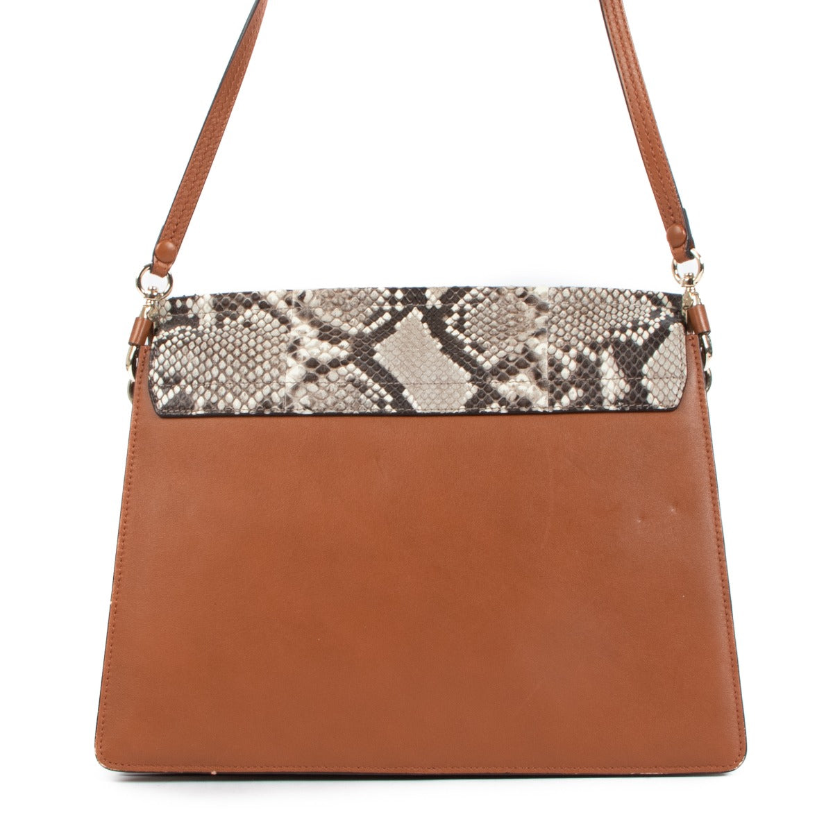 Chloé Python & Calfskin Faye Shoulder Bag