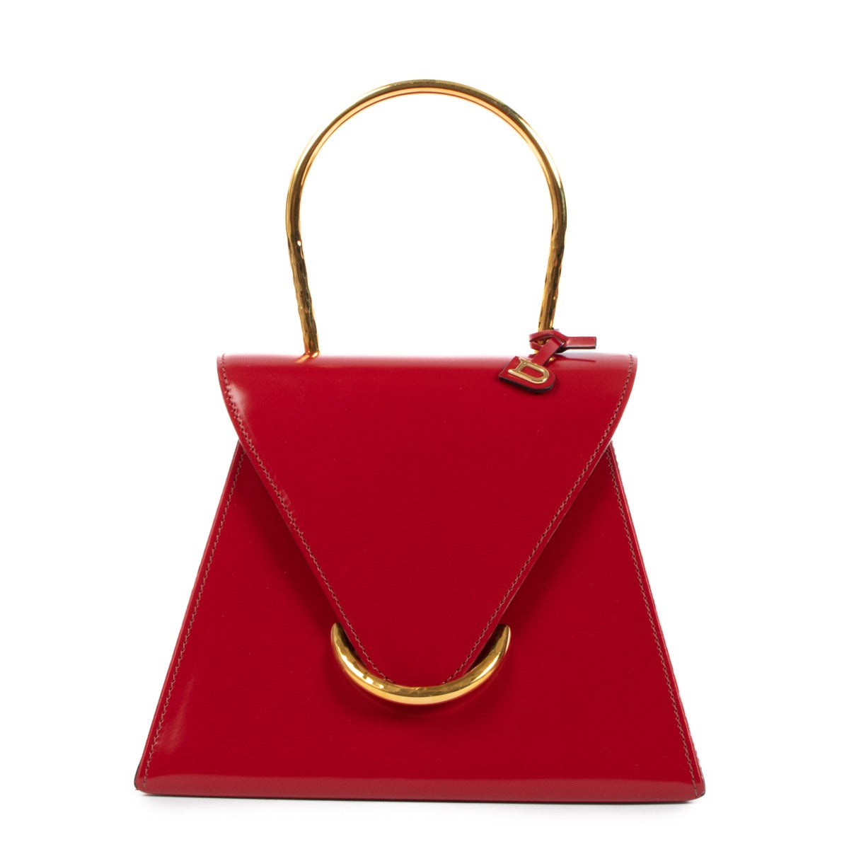 Delvaux UT Rosso Magic Patent Leather Bag