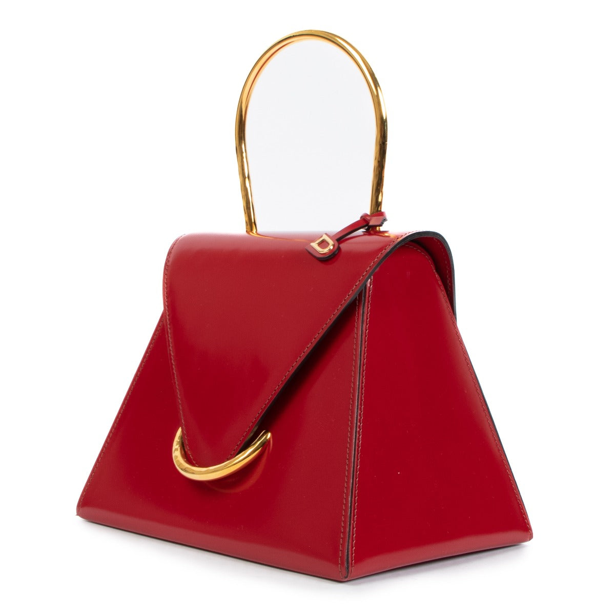 Delvaux UT Rosso Magic Patent Leather Bag