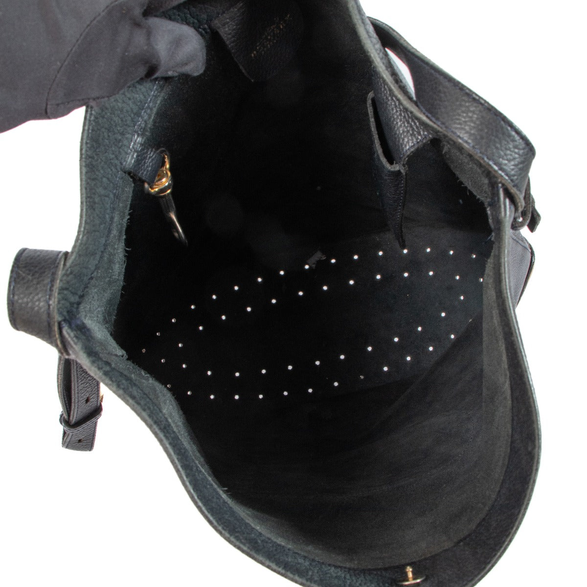 Sac bandoulière vintage Delvaux bleu Pin