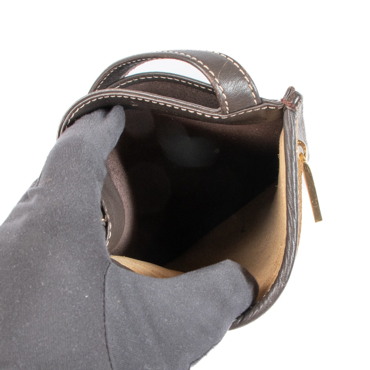 Loewe Beige Vintage Anagram Phone Pouch