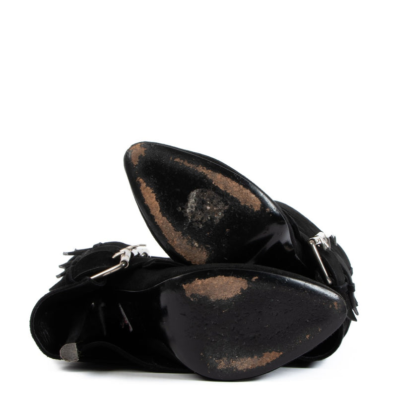 Giuseppe Zanotti x Balmain Suède Gesp Laarzen - Maat 38