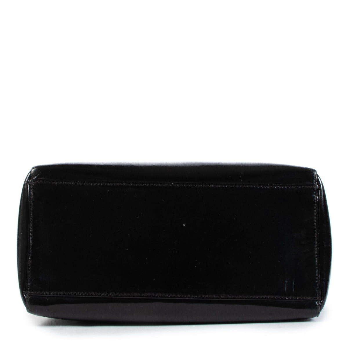 Sac Lady Dior moyen en cuir verni noir Christian Dior