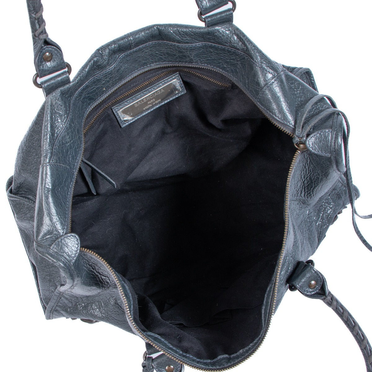 Balenciaga Anthracite Arena Lambskin Classic Work Bag
