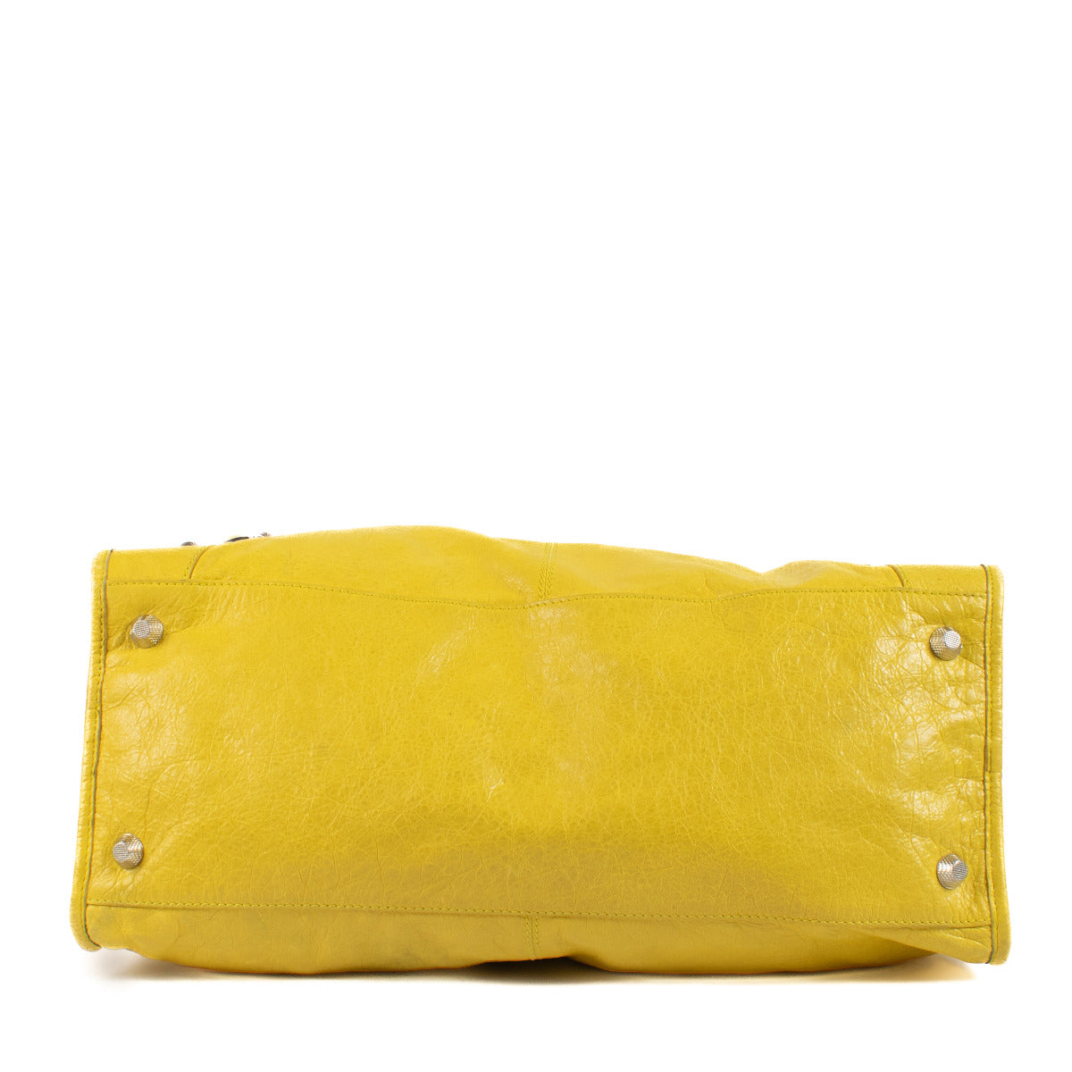 Sac Balenciaga Arena Giant Work jaune curry