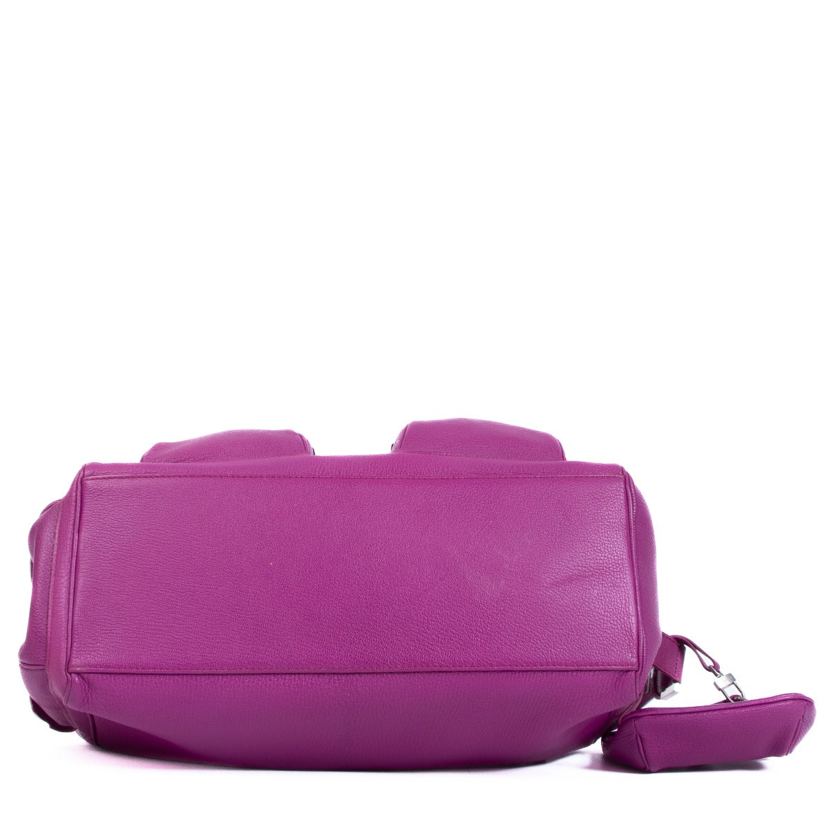 Delvaux Paarse Geitenleren Coquin Poche Tas