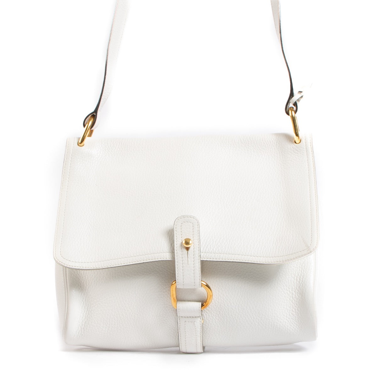 shop 100% authentic second hand Delvaux White Leather Crossbody Bag on Labellov.com