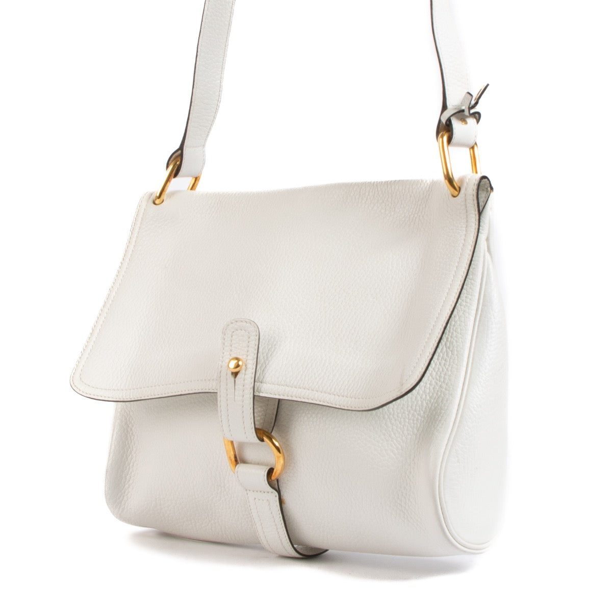 shop 100% authentic second hand Delvaux White Leather Crossbody Bag on Labellov.com