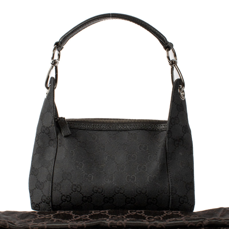 Gucci Zwarte GG Canvas Minibag