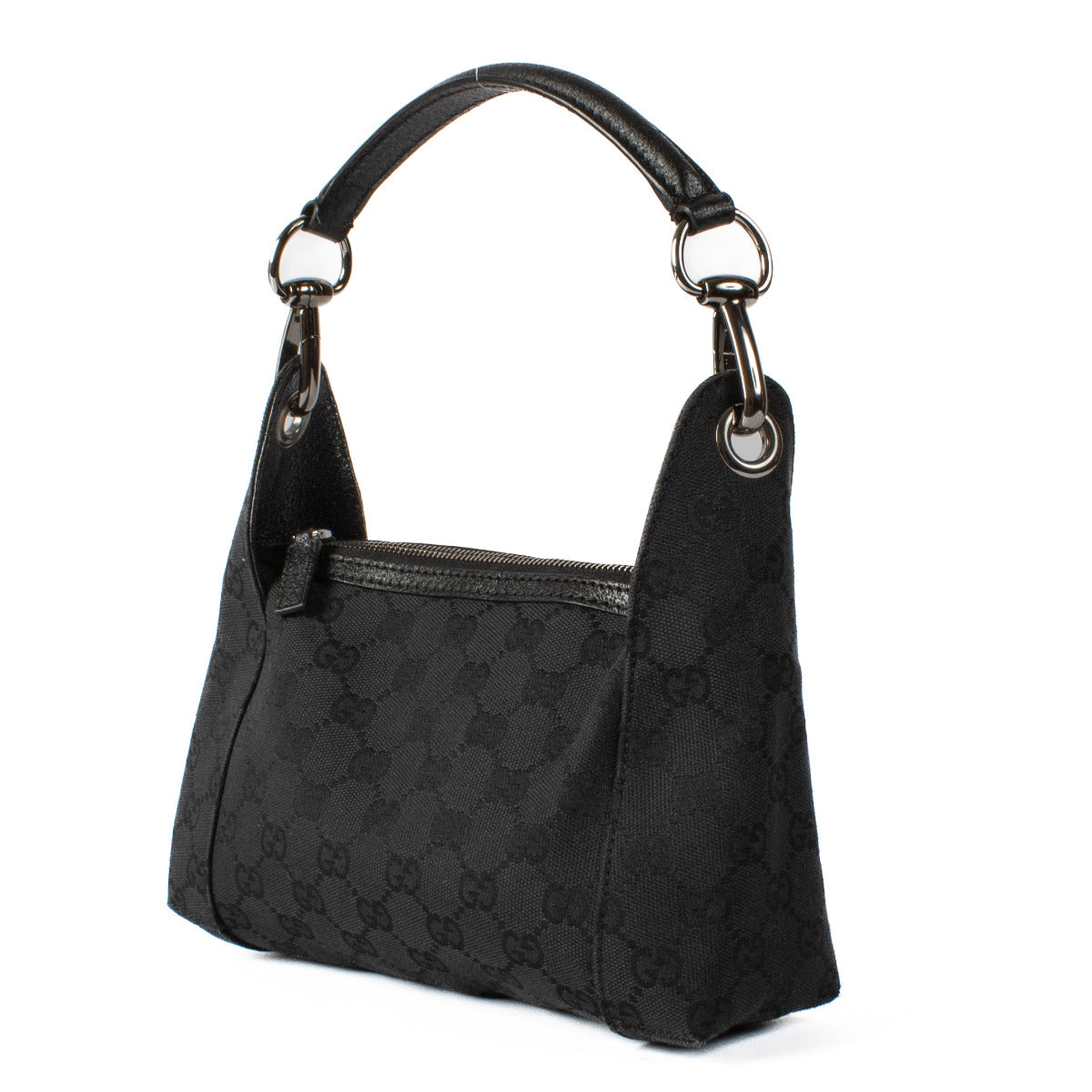 Mini sac Gucci en toile GG noire