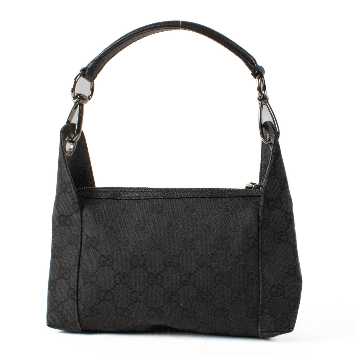 Mini sac Gucci en toile GG noire