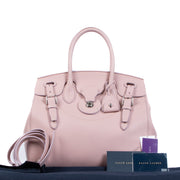 Ralph Lauren Ballet Pink Soft Ricky 33 Nappa Leather Bag