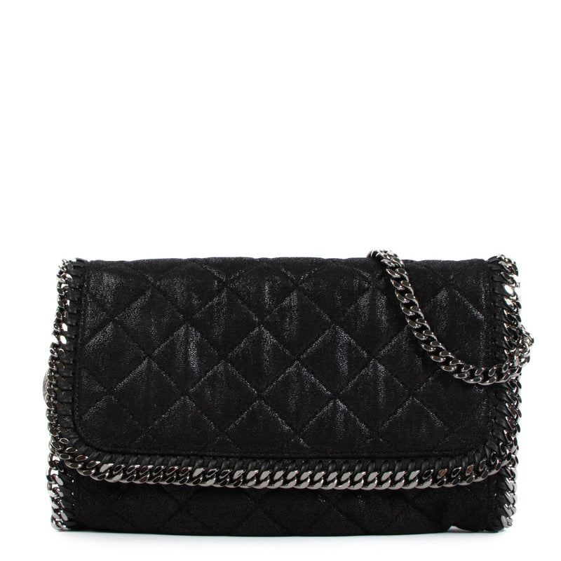 Stella McCartney Black Falabella Quilted Chain Bag