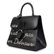 Delvaux Black Brillant GM L'Humour 'Ceci N'est Pas Un Delvaux' Limited Edition