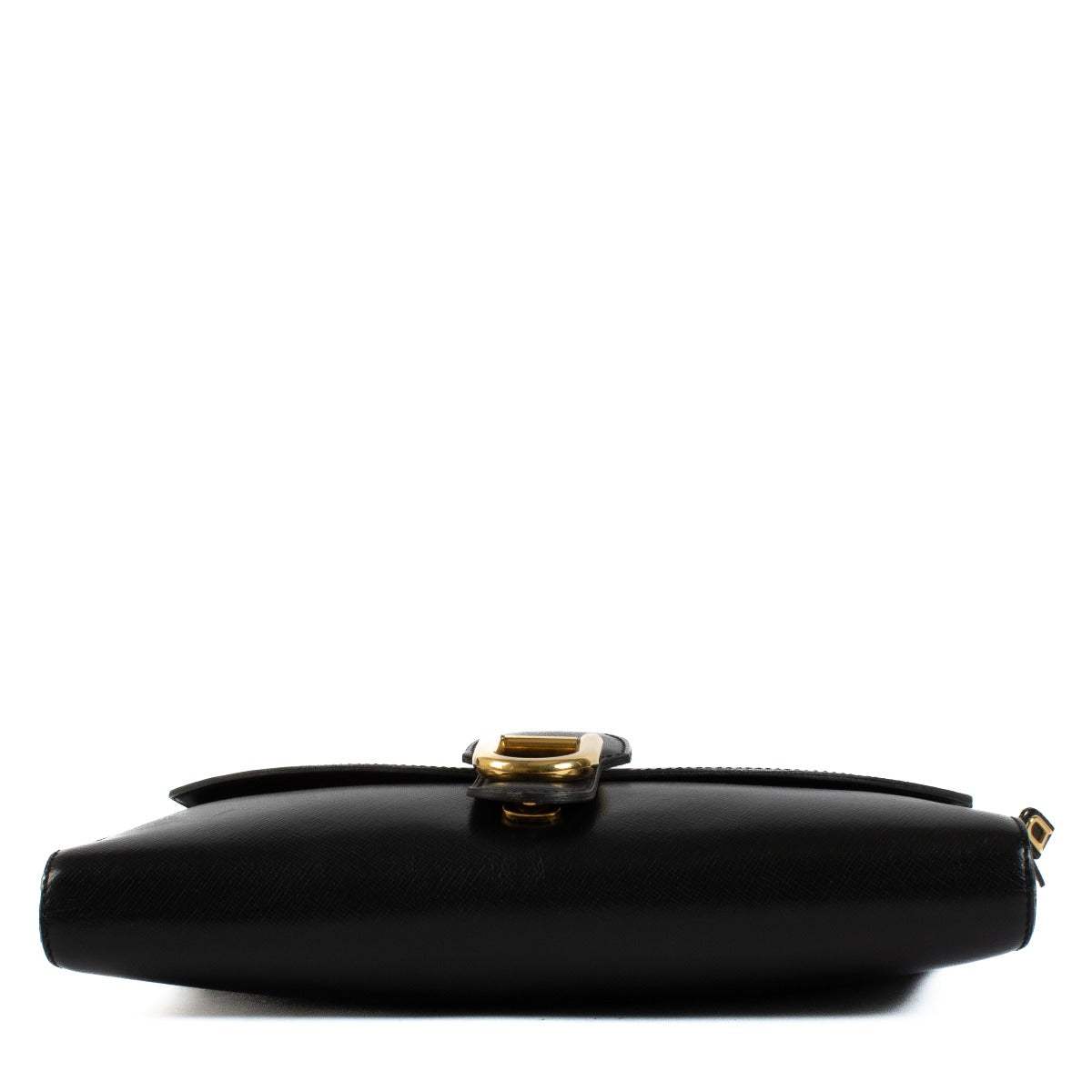 Shop safe online at Labellov in Antwerp, Brussels and Knokke this 100% authentic second hand Delvaux Black Leather Crossbody Clutch Bag