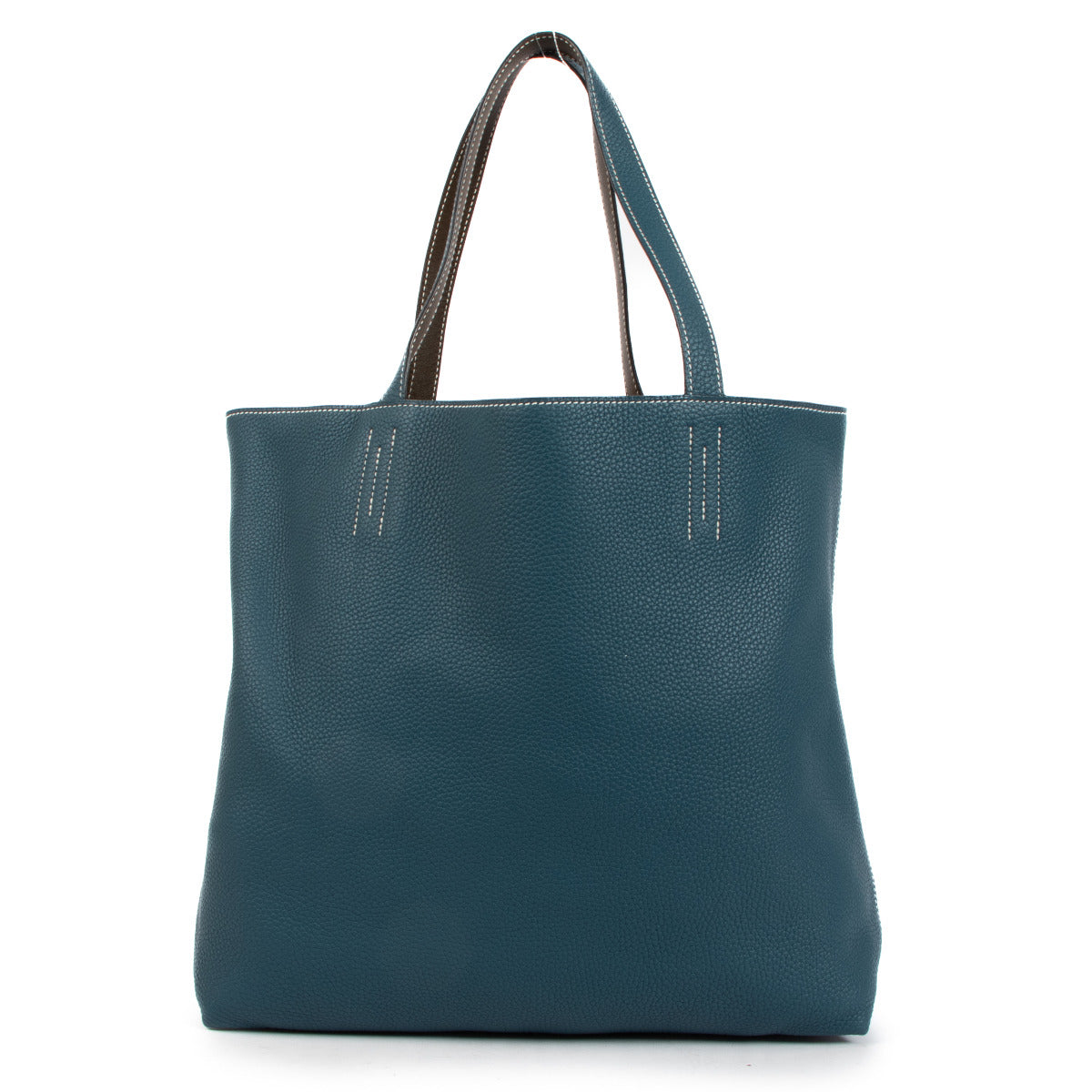 Hermès Double Sens 45 Clemence/Swift Brown/Blue