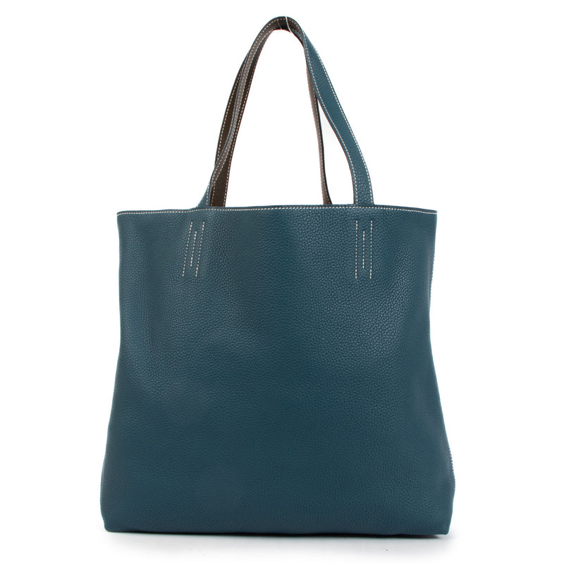 Hermès Double Sens 45 Clemence/Swift Brown/Blue
