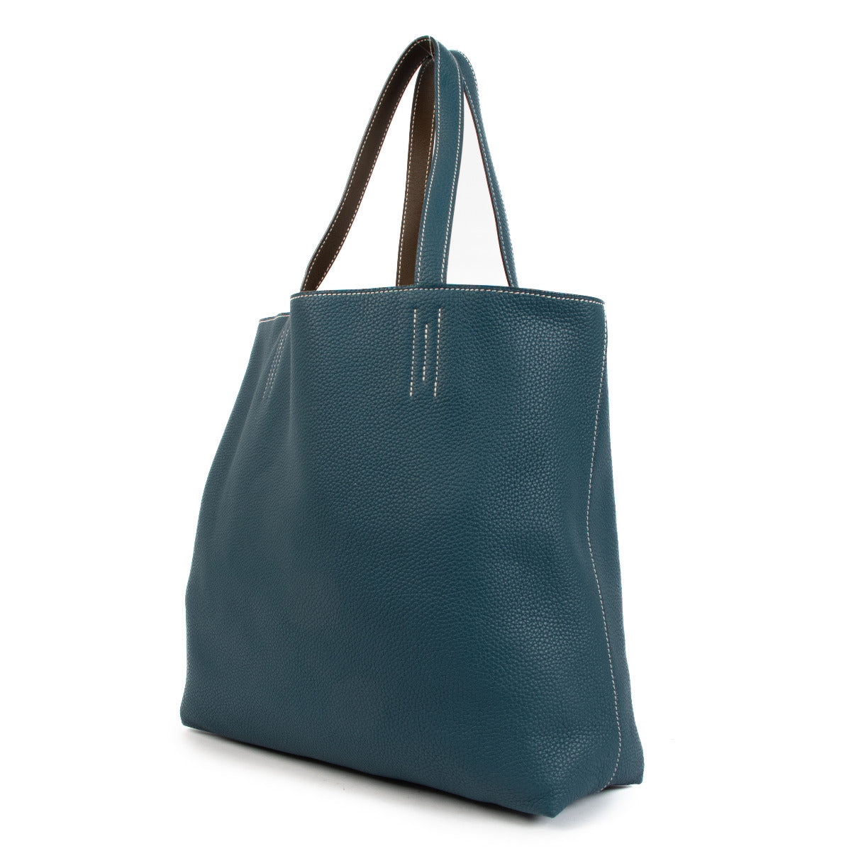 Hermès Double Sens 45 Clemence/Swift Brown/Blue