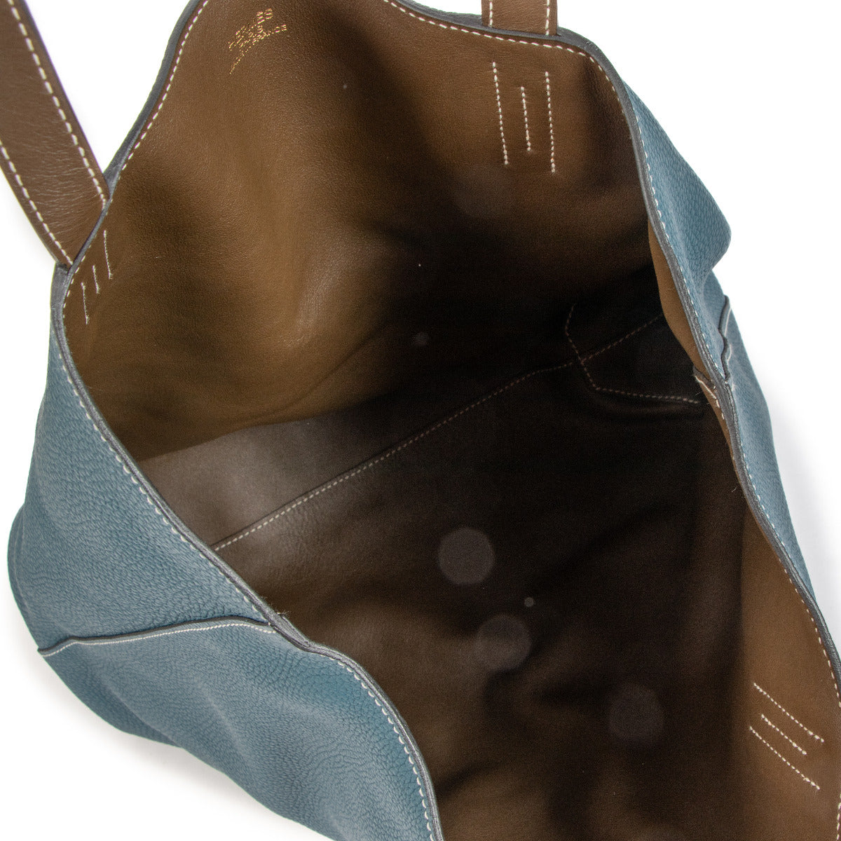 Hermès Double Sens 45 Clemence/Swift Brown/Blue