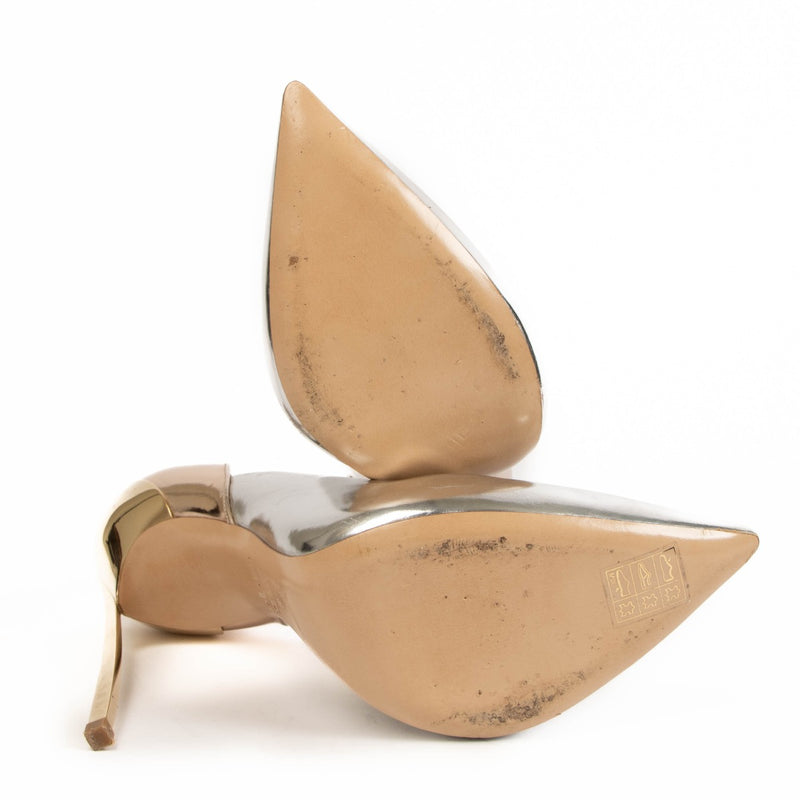 Casadei Techno Blade Metallic Zilver/Gouden Pumps - maat 39