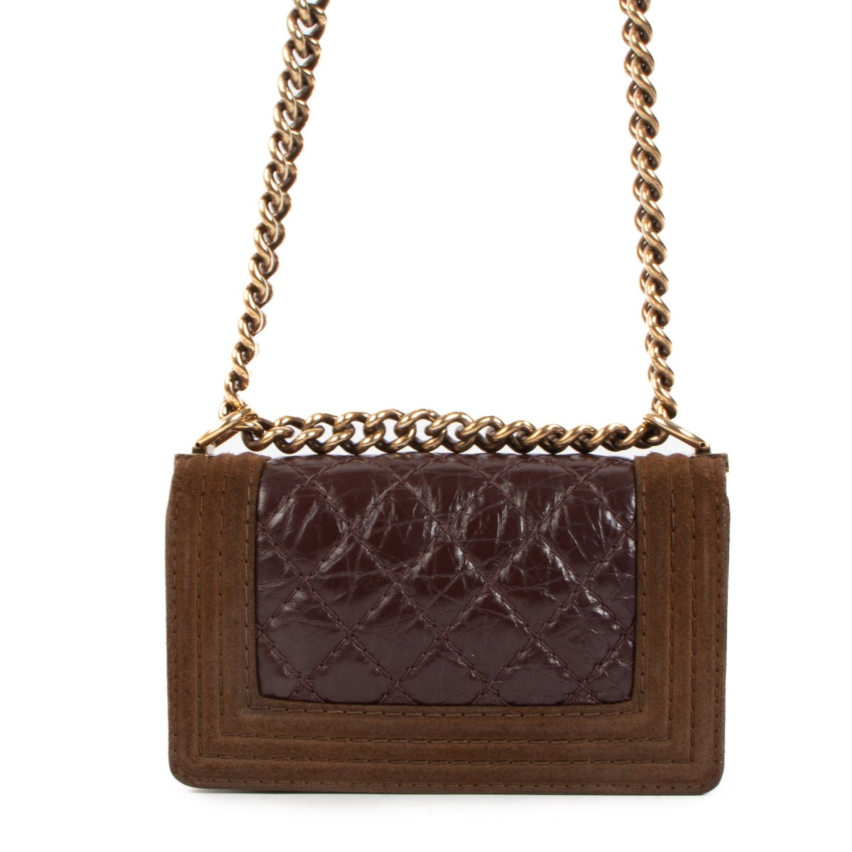 Chanel Multicolor Suède/Kalfsleder Kleine Boy Bag