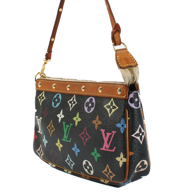 shop 100% authentic second hand Louis Vuitton Black Monogram Multicolore Pochette Accesoires on Labellov.com