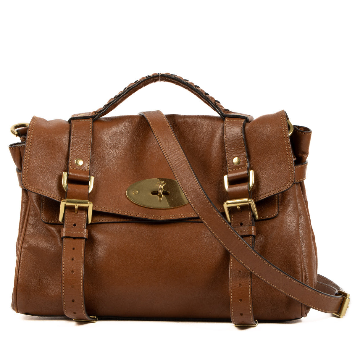 Mulberry Chestnut Alexa Satchel Bag