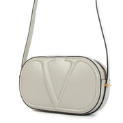 Valentino Garavani Grey V Logo Stitch Bag